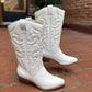 Lucy Tall White Cowgirl Boots