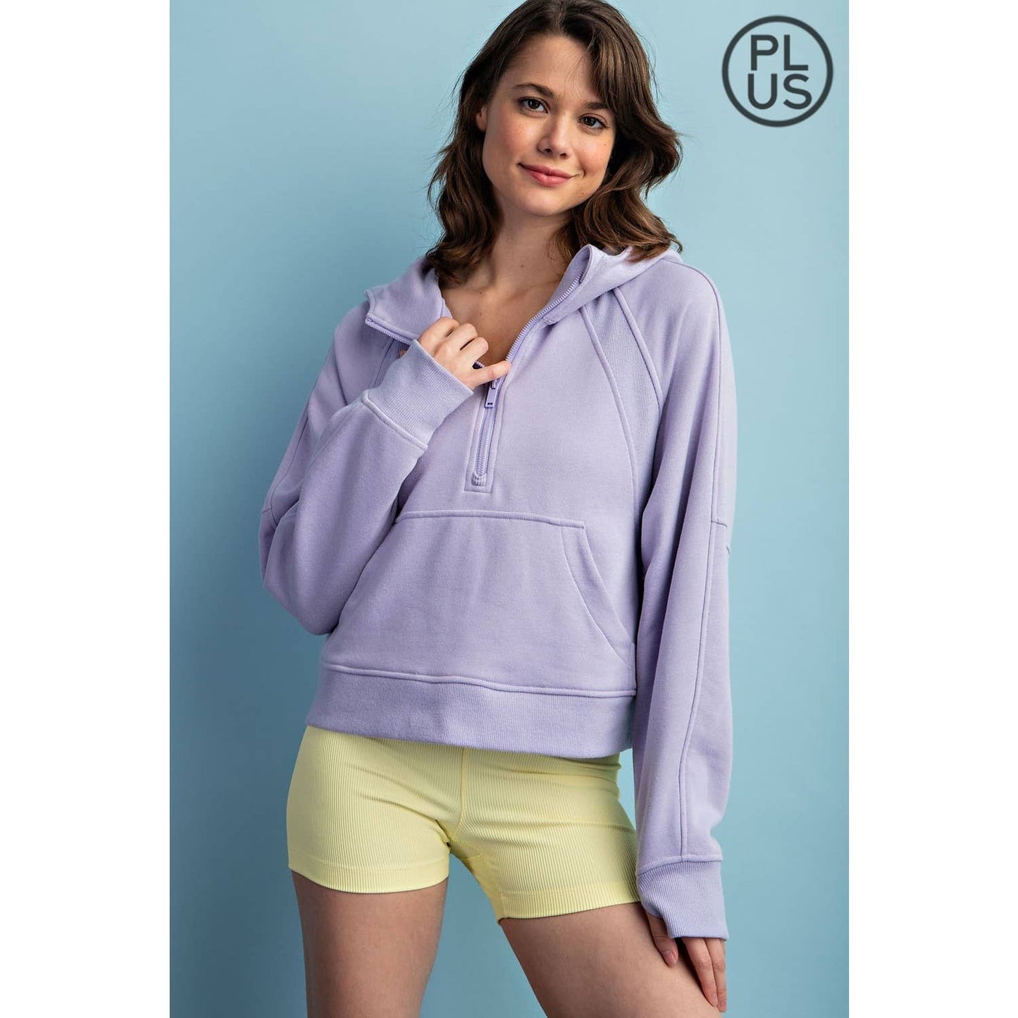 Drea Hoodie in Heather Grey in Plus