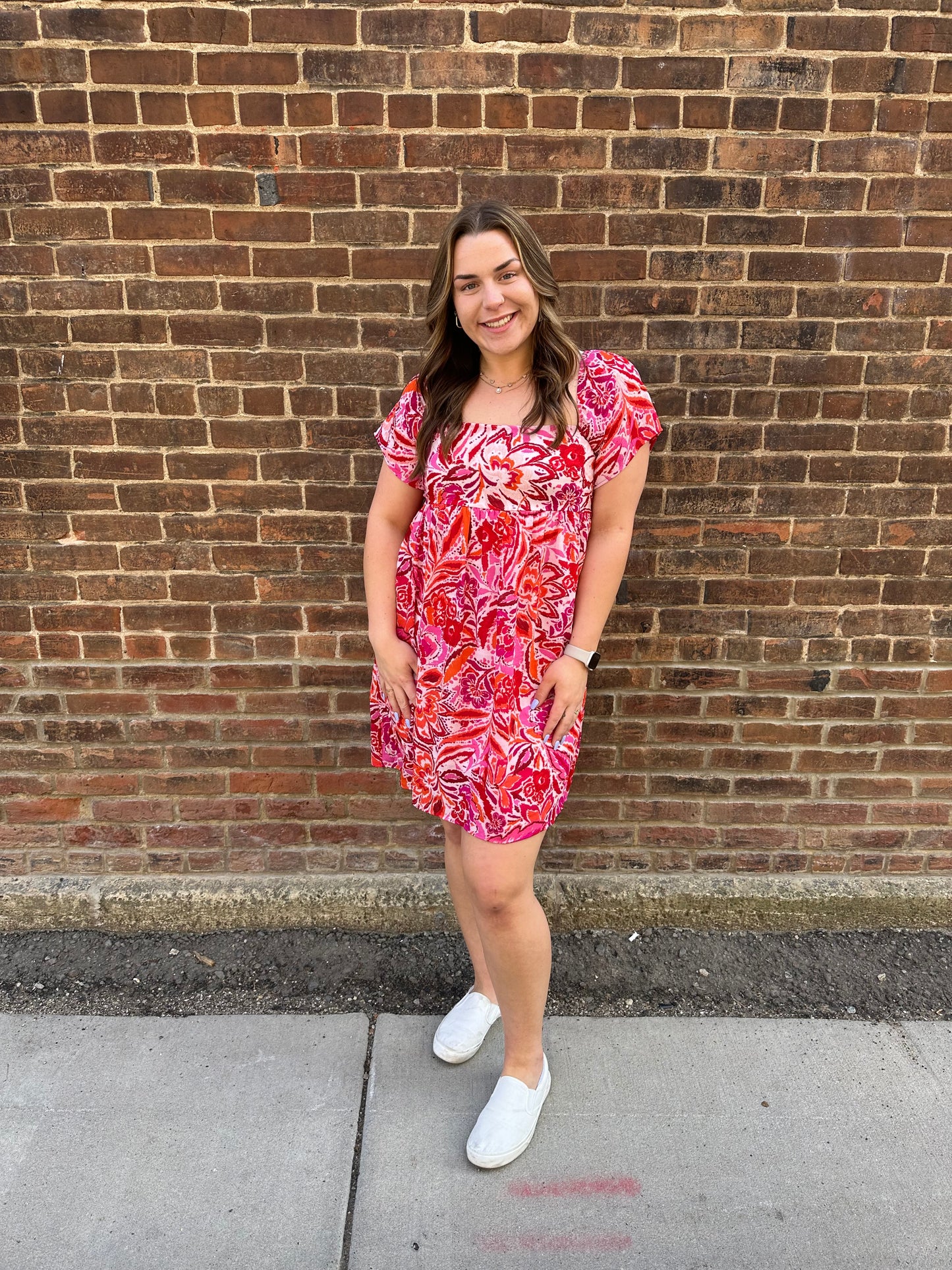 Elle Square Neck Dress