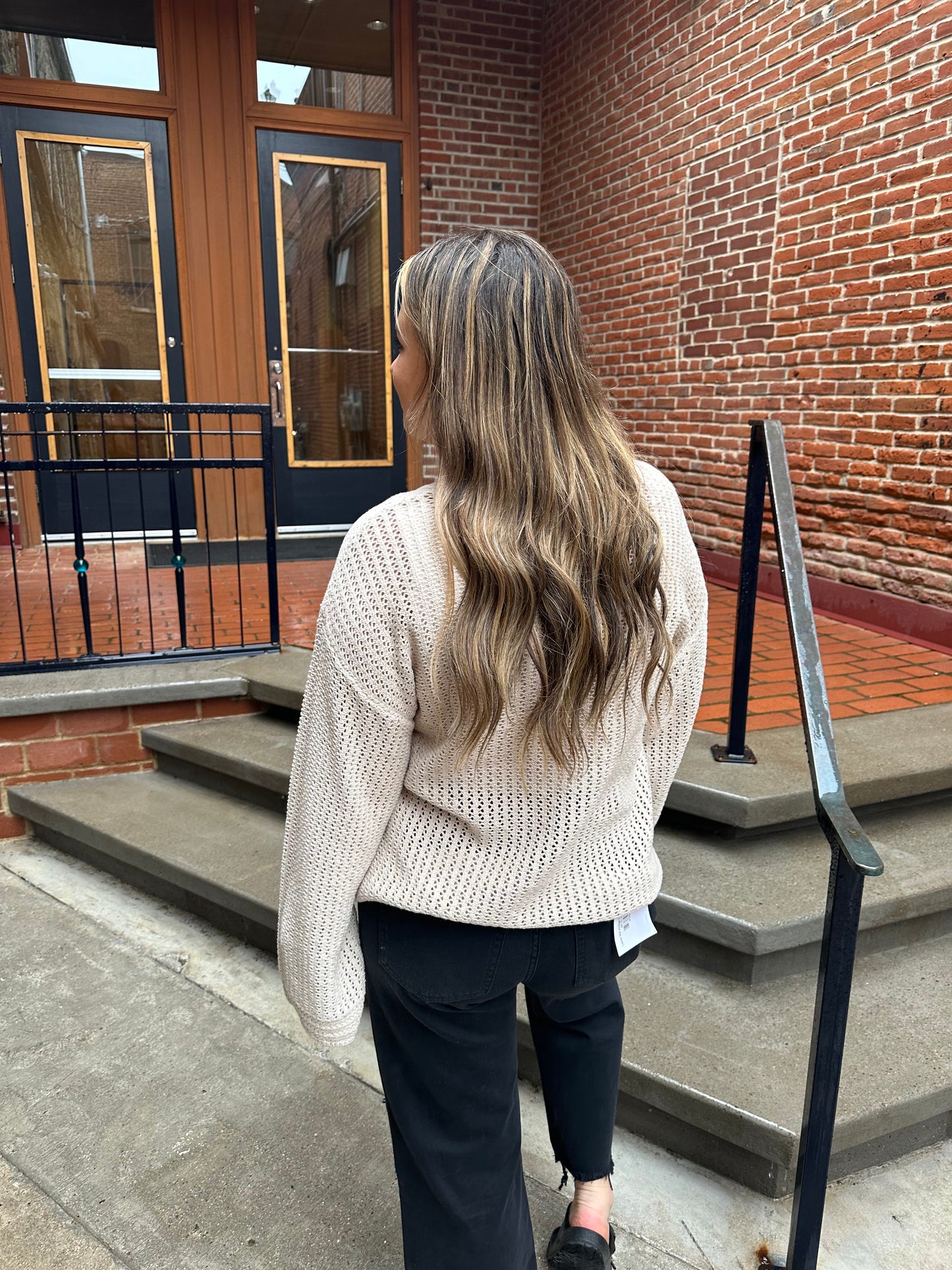 Kiami Crochet Sweater in Natural Z Supply
