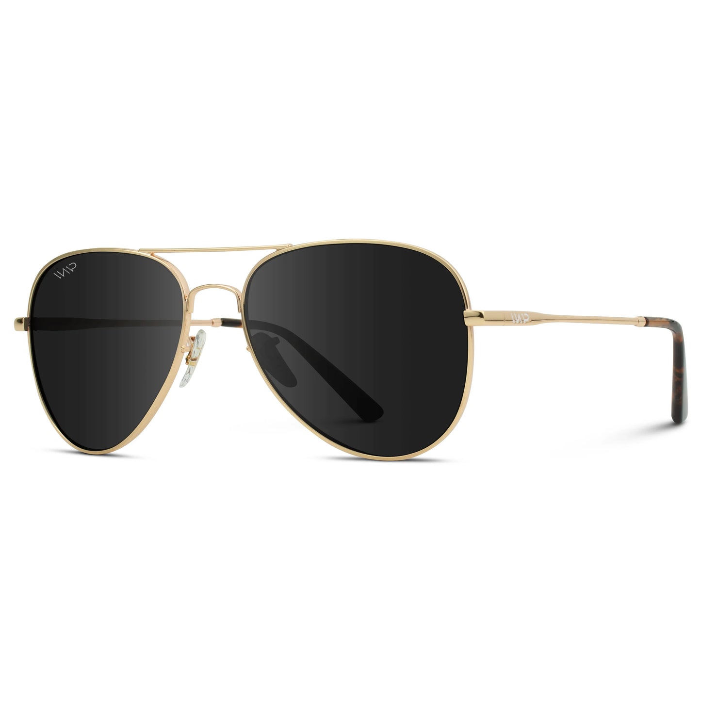 Maxwell Gold Frame Black Lens Sunglasses