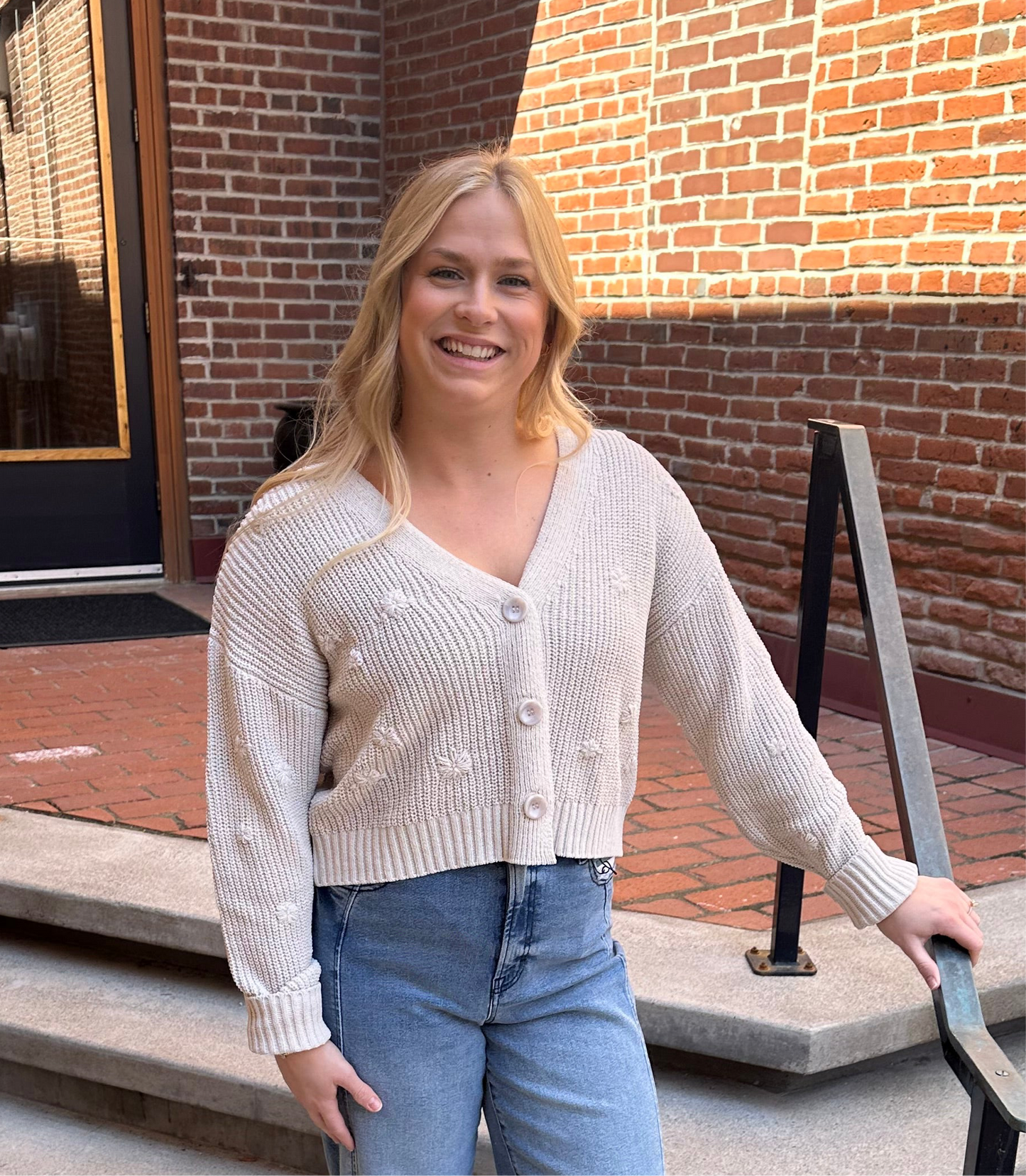 Fleur Cardigan in Parchment