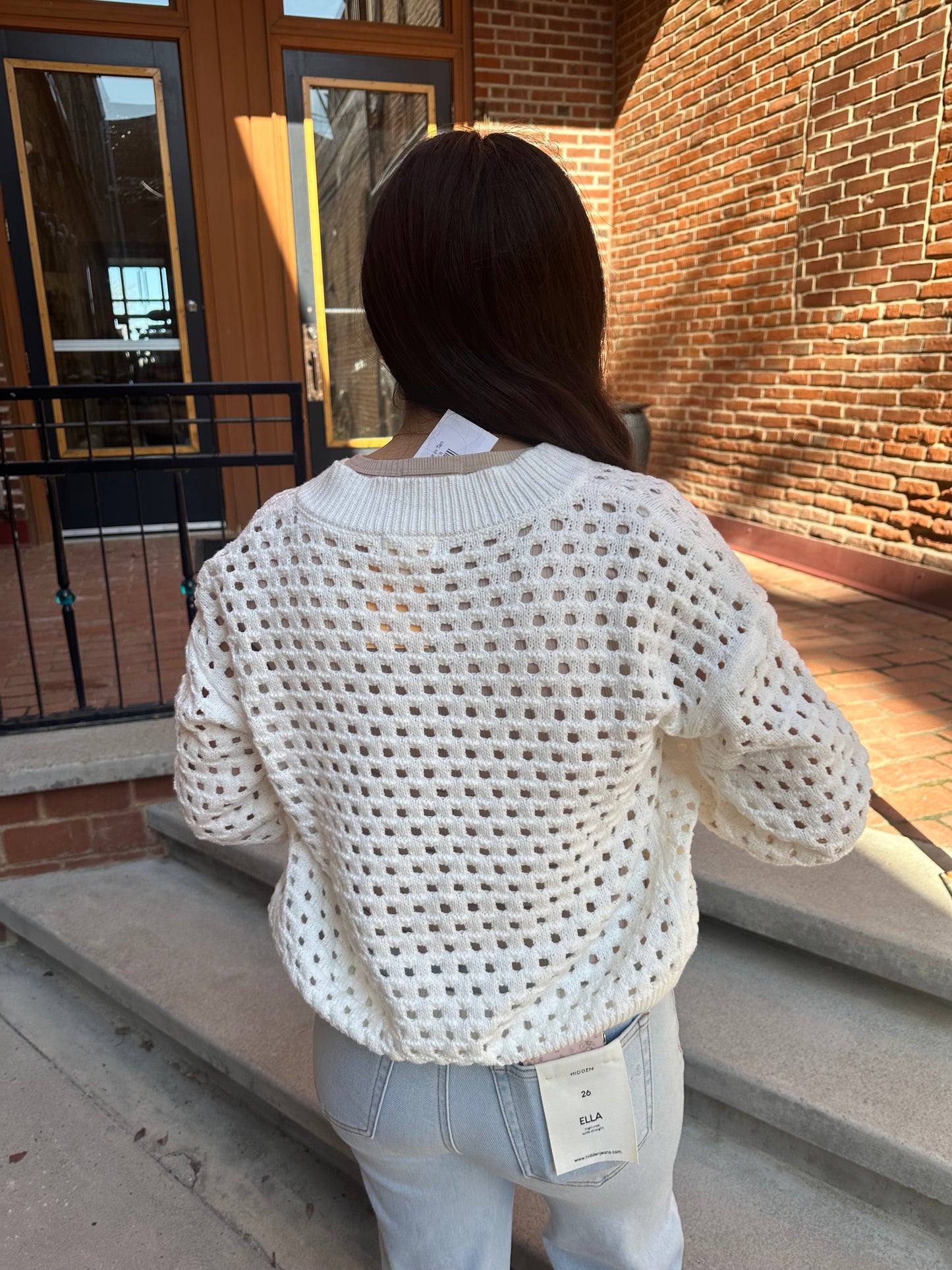 Torrie Sweater Zip Cardigan in White