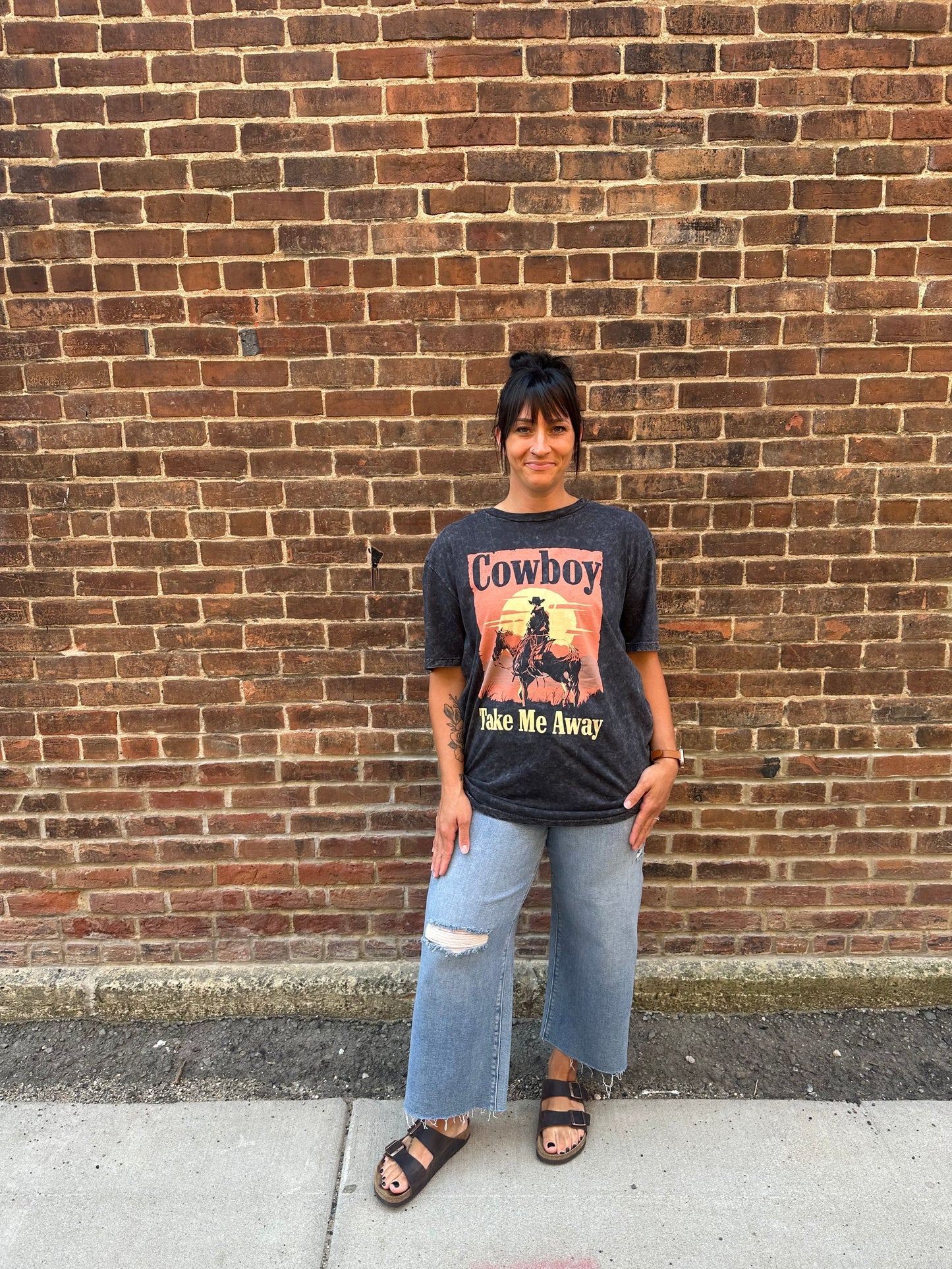 Cowboy Take Me Away Graphic Tee in Plus