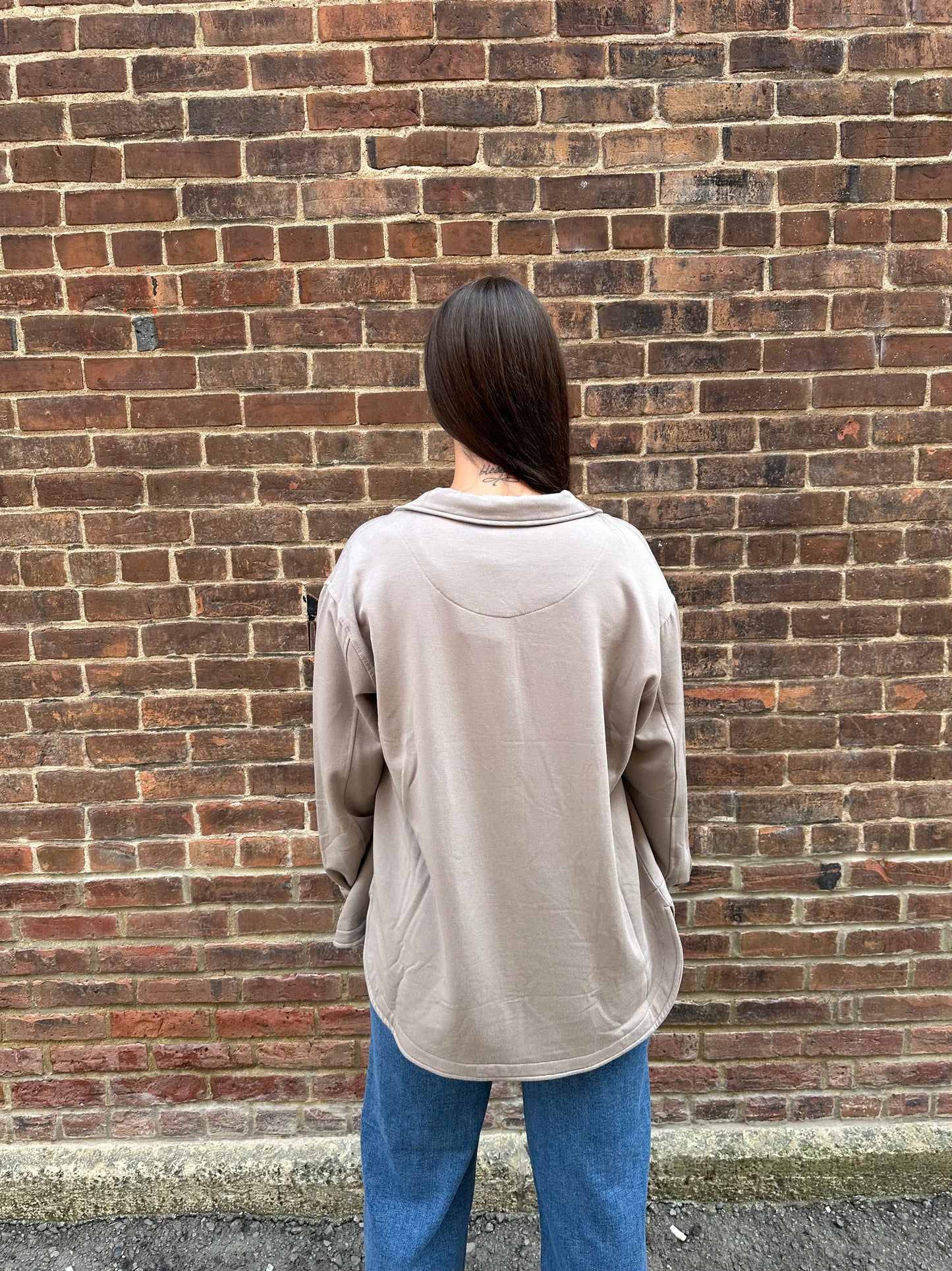 Layover Top in Slate Grey