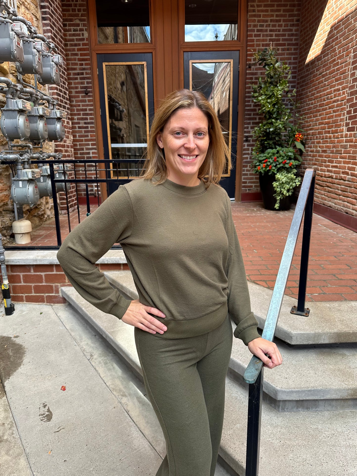 Russel Cozy Pullover in Grape Leaf