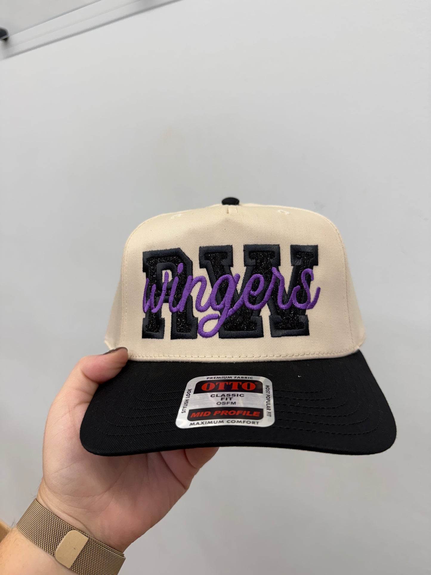 RW Wingers Hat in Glitter and Purple
