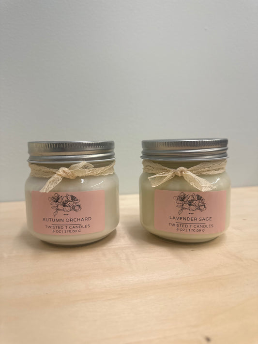 Twisted T Candles 6 Oz