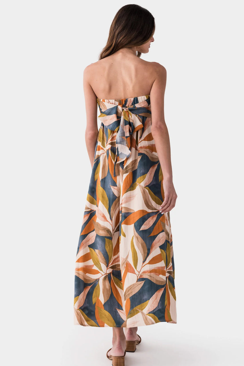 Alayna Persimmon Blue Strapless Dress