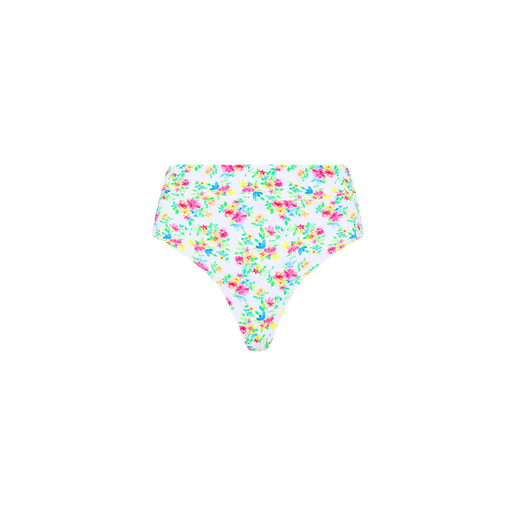 Ditzy High Hip Cheeky Bikini Bottom in Forever Fairytale