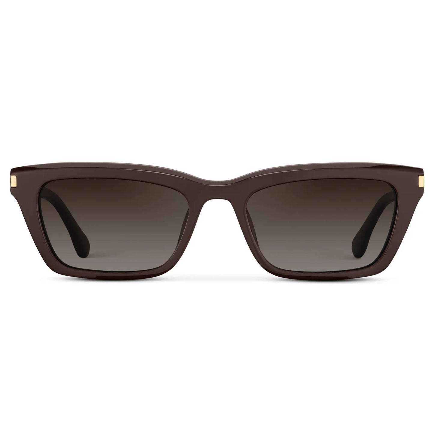 Sienna Cat-Eye Sunglasses Mocha Brown with Brown Gradient Lens