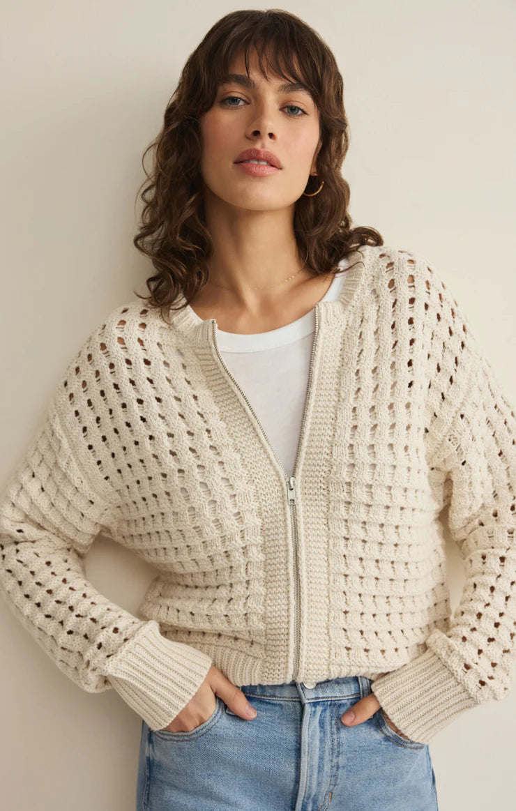 Logan Sweater Jacket Crystal