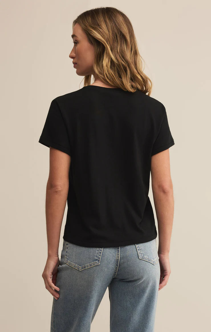 Tourist Knit Jersey Tee in Black
