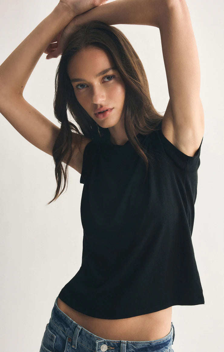 Tourist Knit Jersey Tee in Black