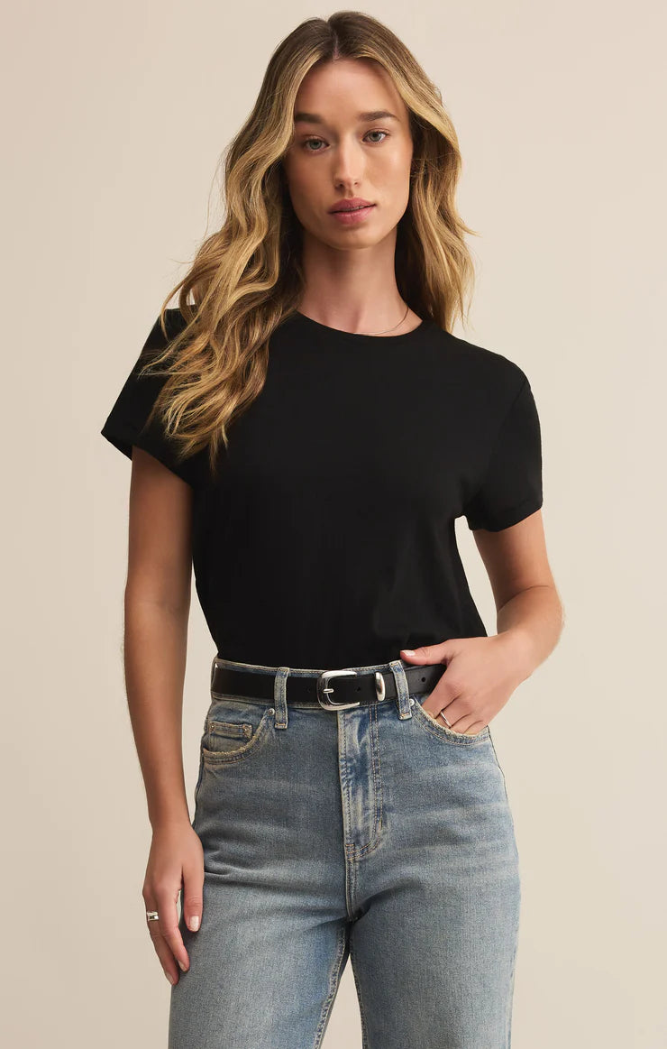 Tourist Knit Jersey Tee in Black
