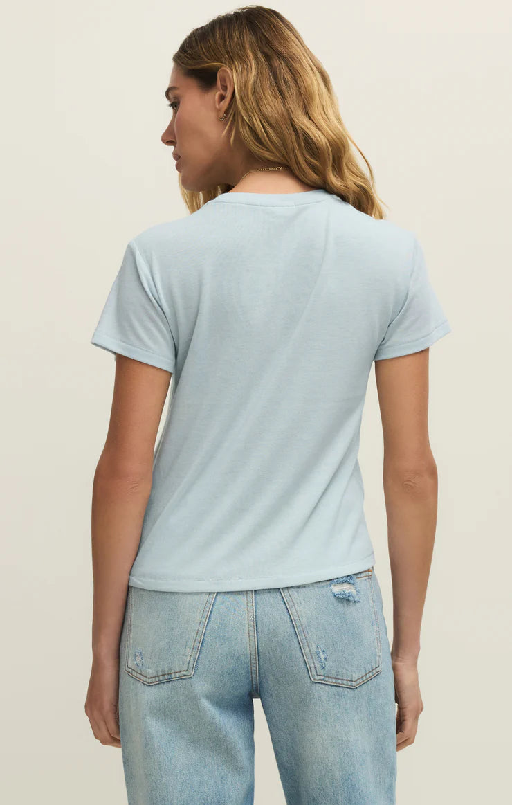 Tourist Knit Jersey Tee in Rain