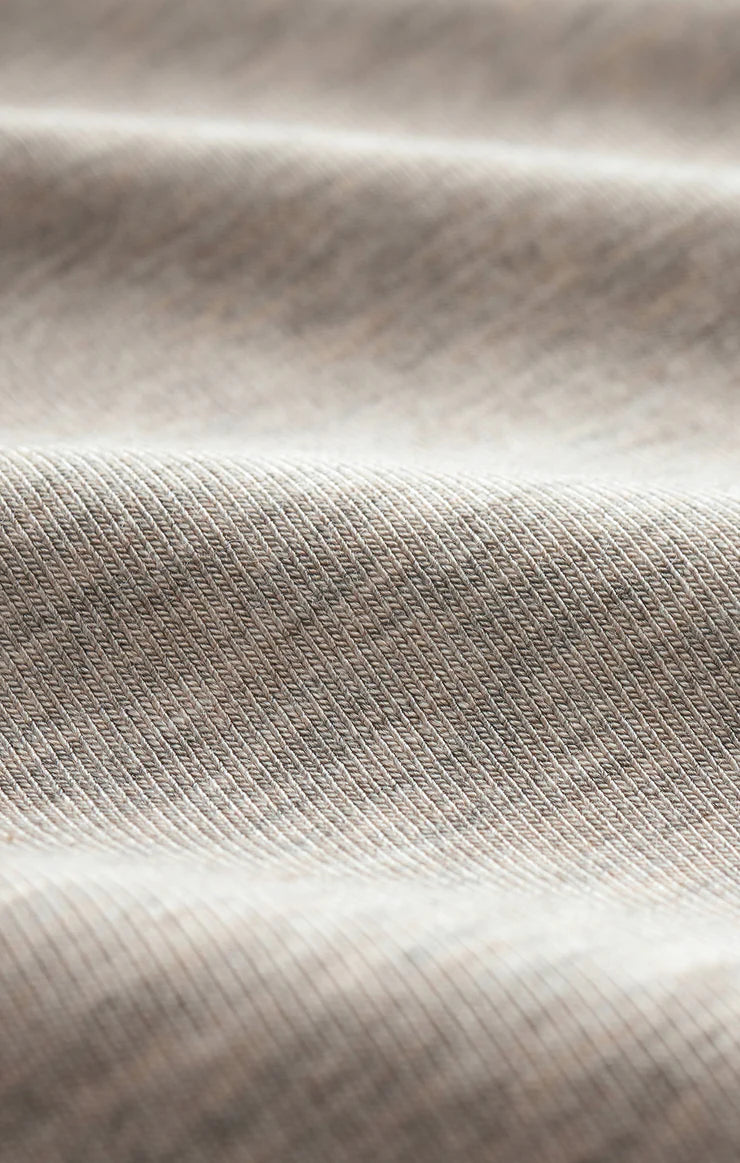 Natural Heather Second Skin Crew Long Sleeve