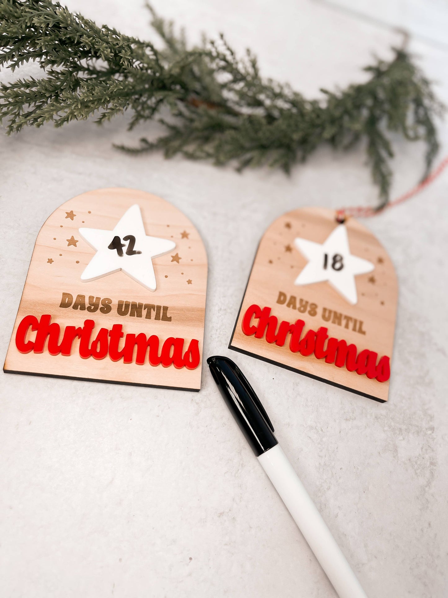 Mini Whiteboard Days Until Christmas: Magnet