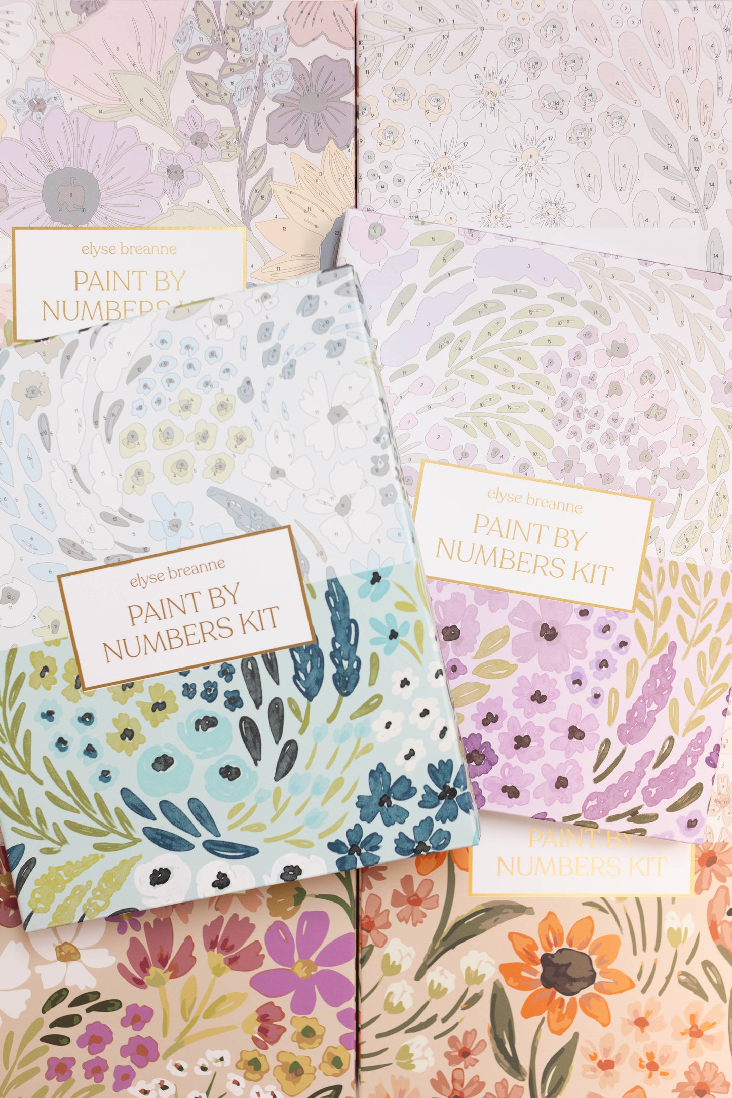 Waterfall Floral Paint By Number Kit