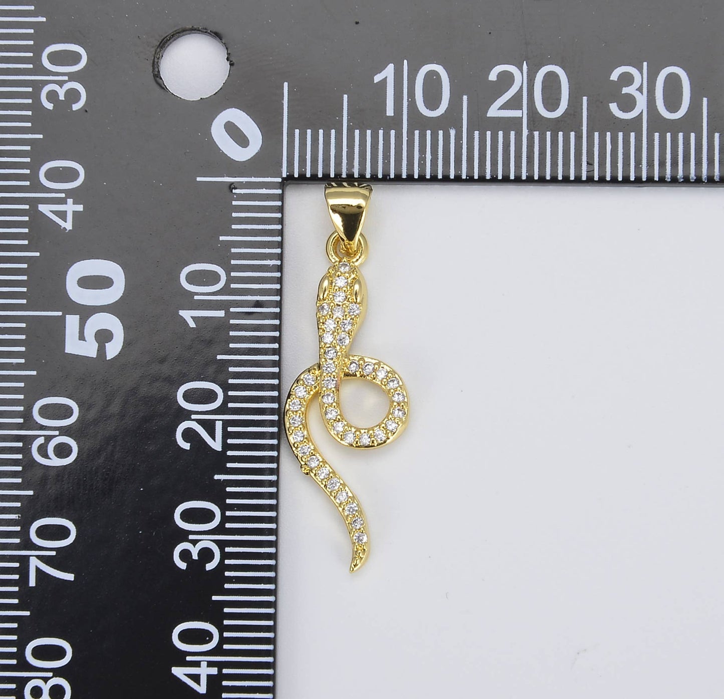 Gold Filled King Cobra Snake Charm