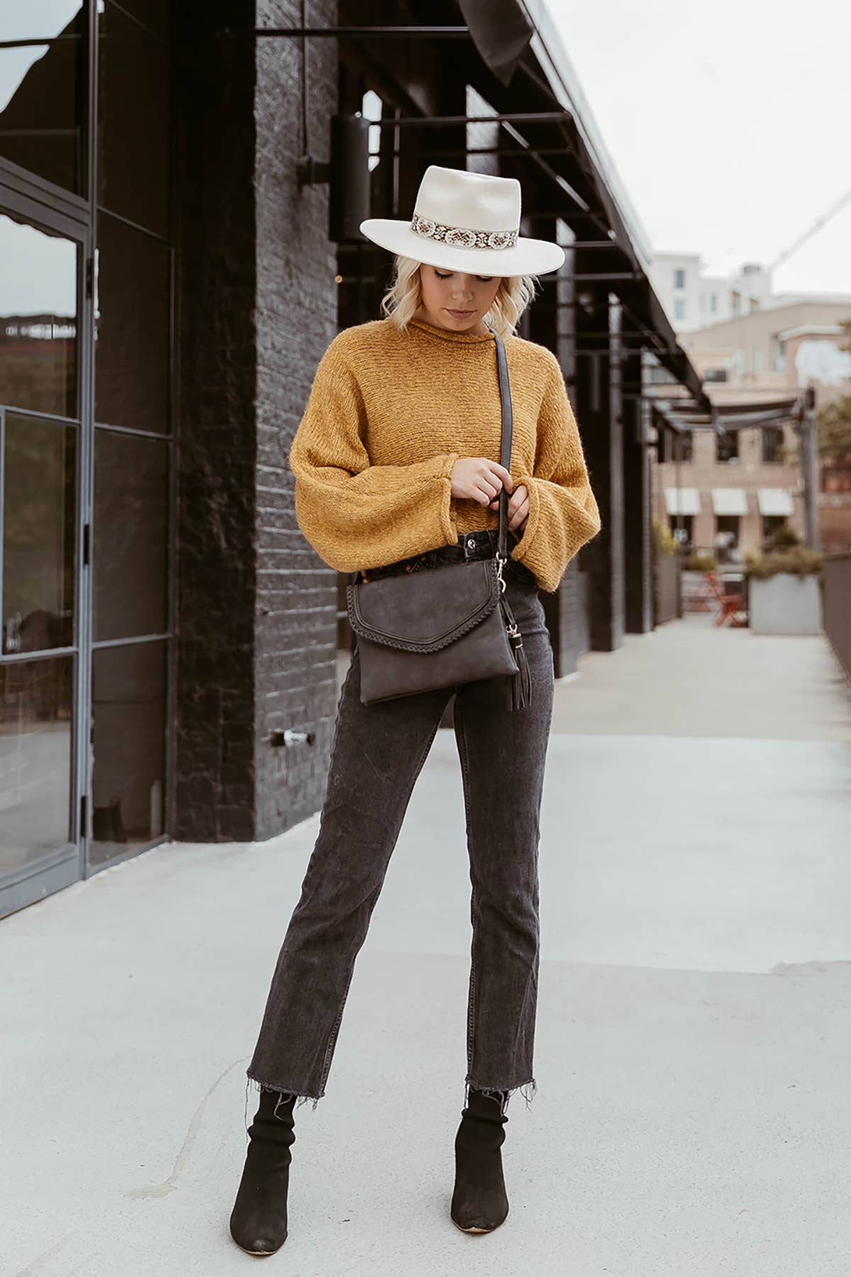Sloane Flapover Crossbody in Brown