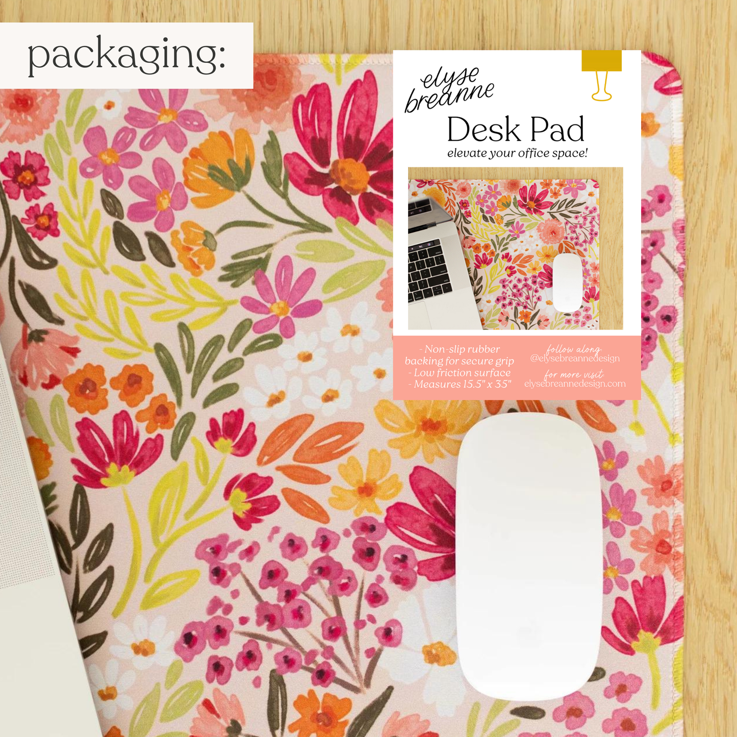 Primrose Petals Desk Pad