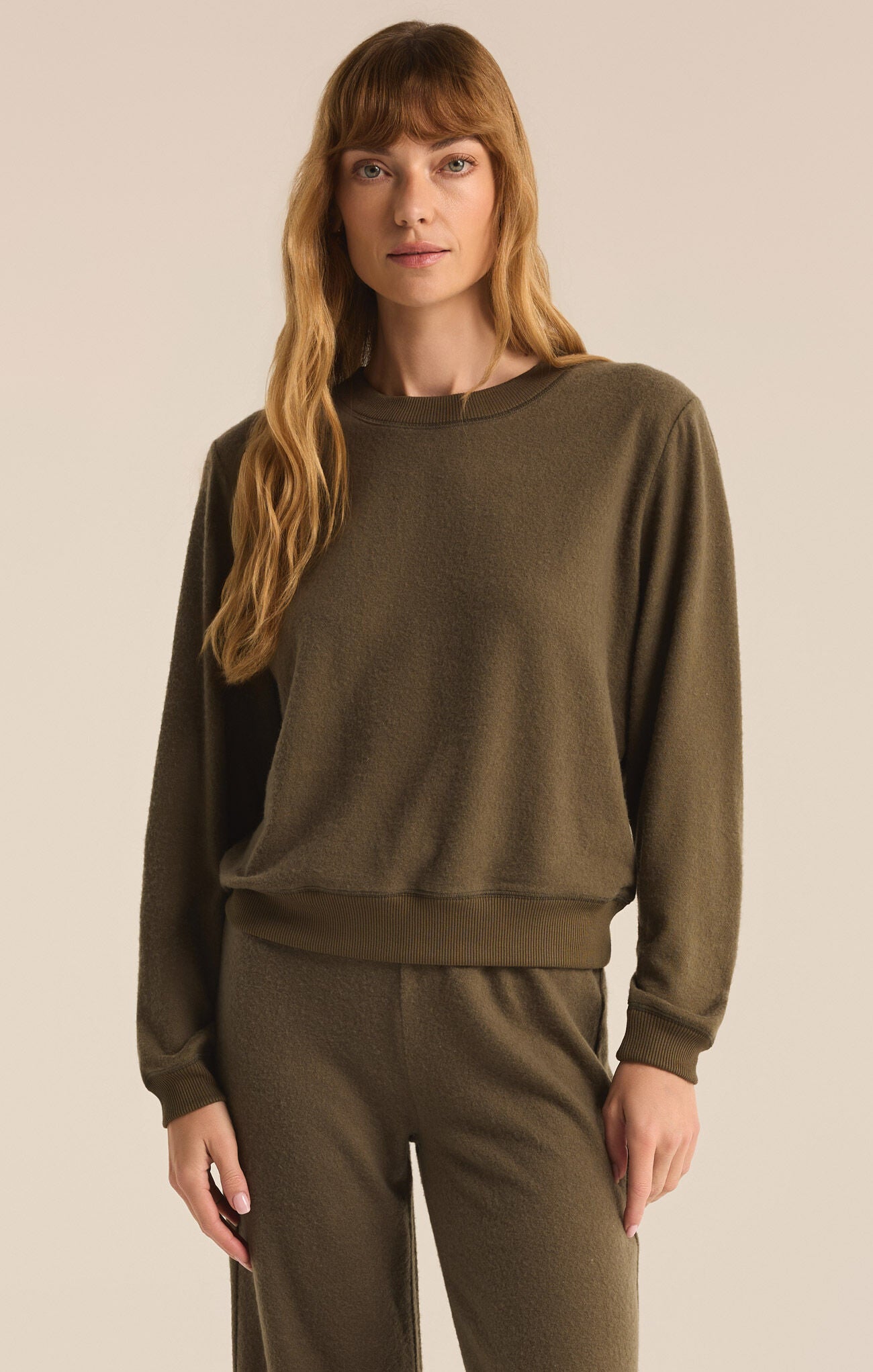 Russel Cozy Pullover in Grape Leaf