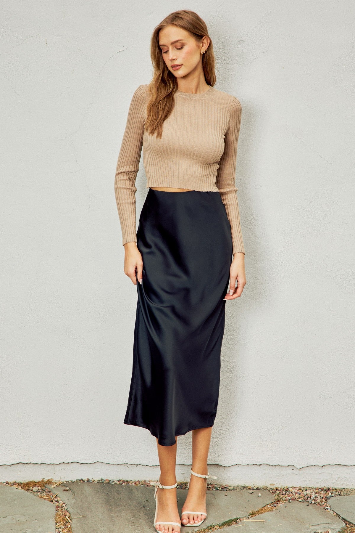 Afton Black Going Out Pull On Maxi Skirt