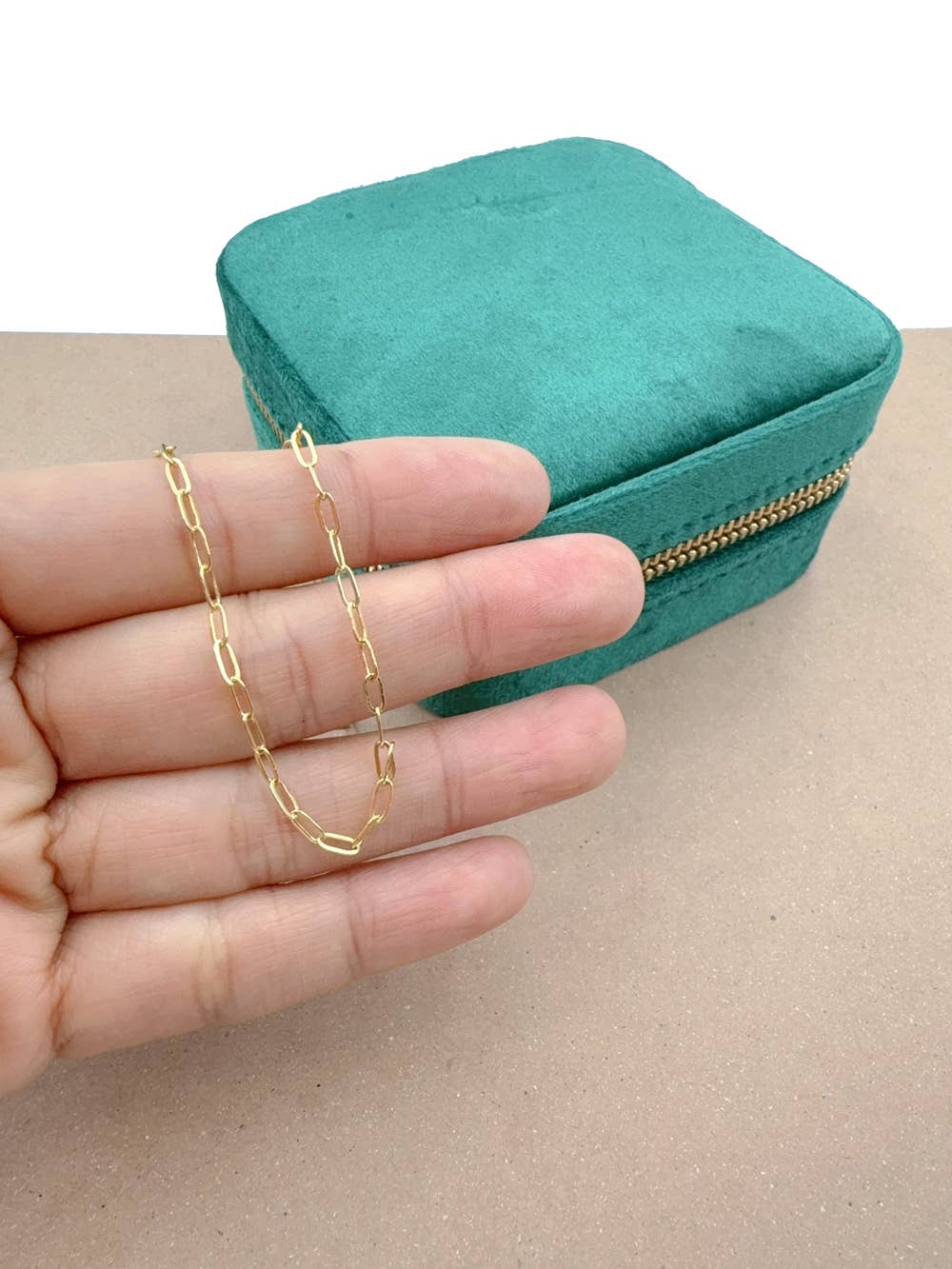 PaperClip Link Chain Necklace Gold Filled Link Chain