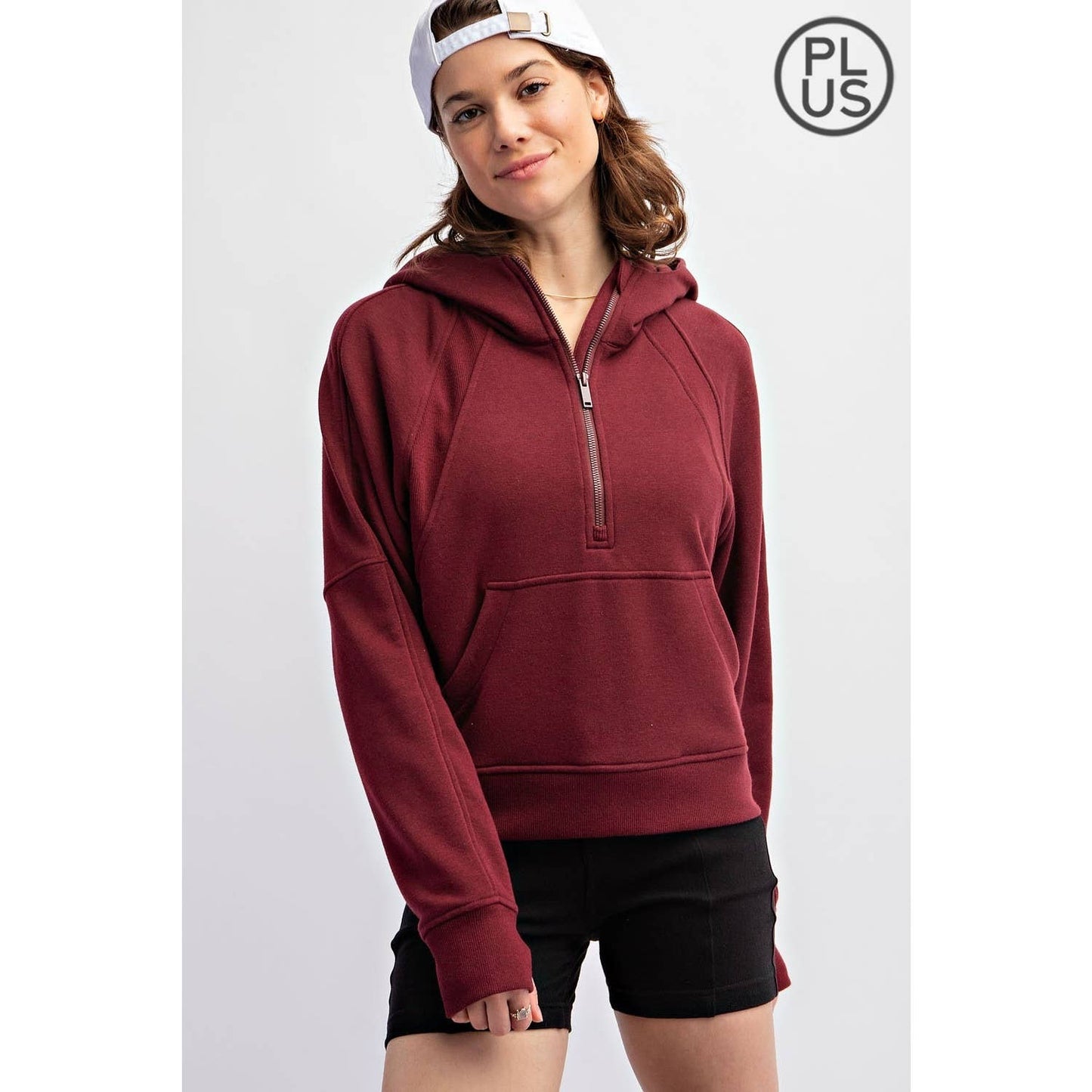 Drea Hoodie in Heather Grey in Plus