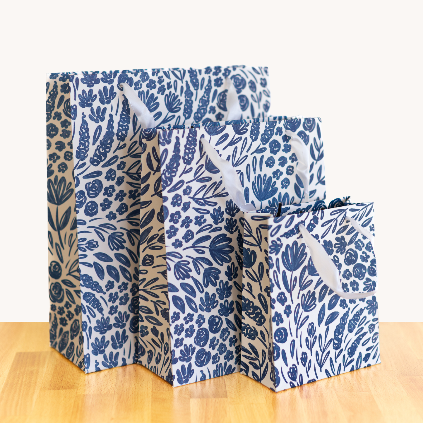 Porcelain Floral Gift Bag: Large