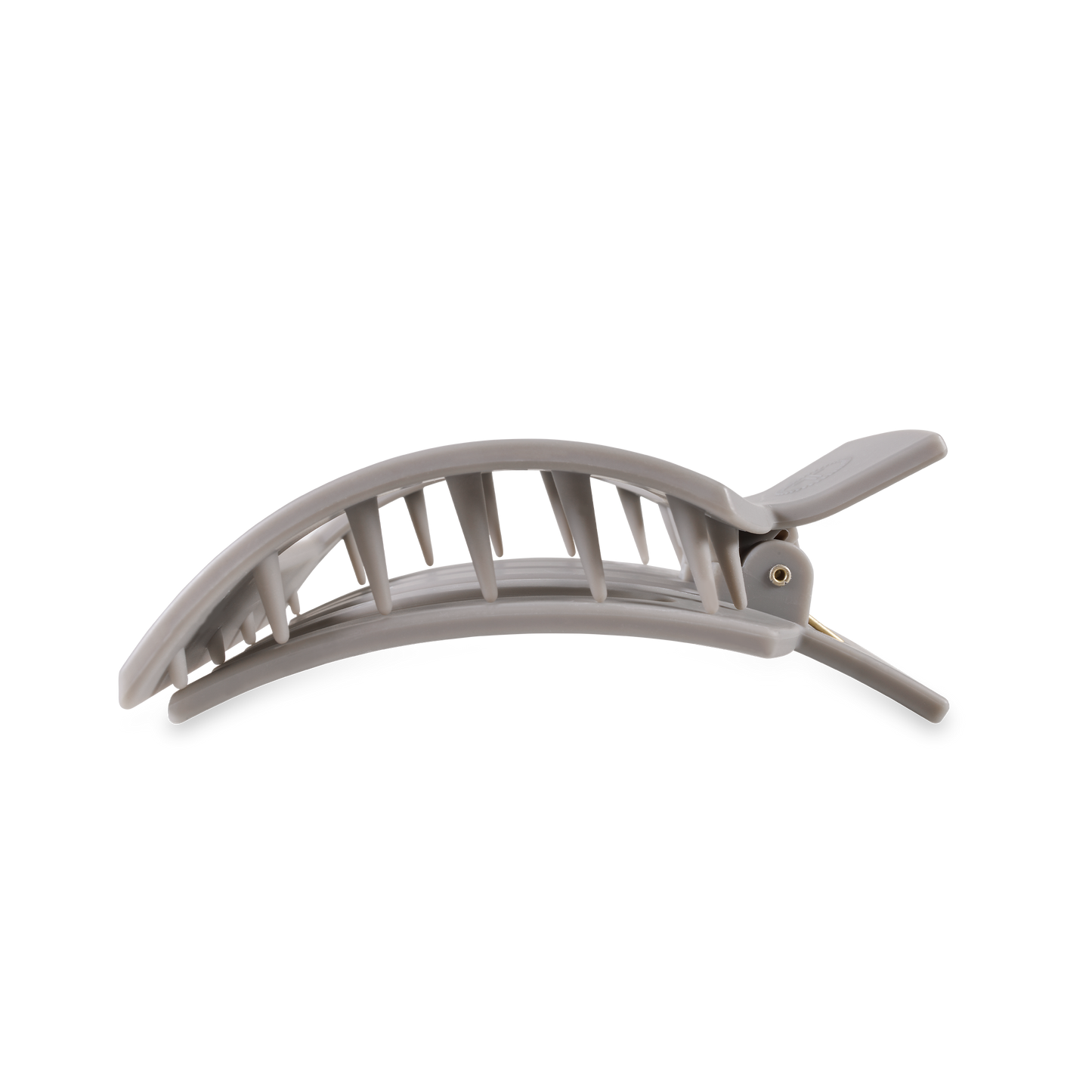 Silver Flames Large Square Flat Hair Clip