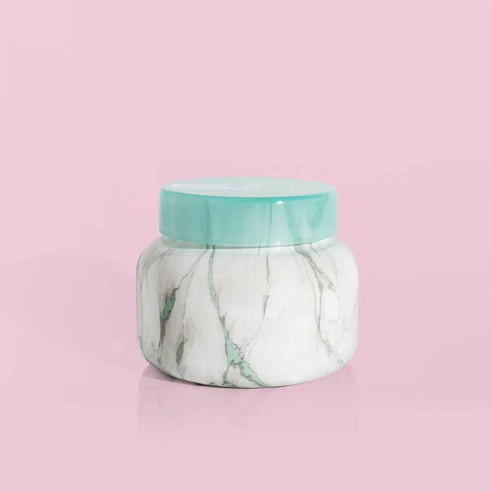 Coconut Santal Modern Marble Signature Jar, 19 oz Capri Blue
