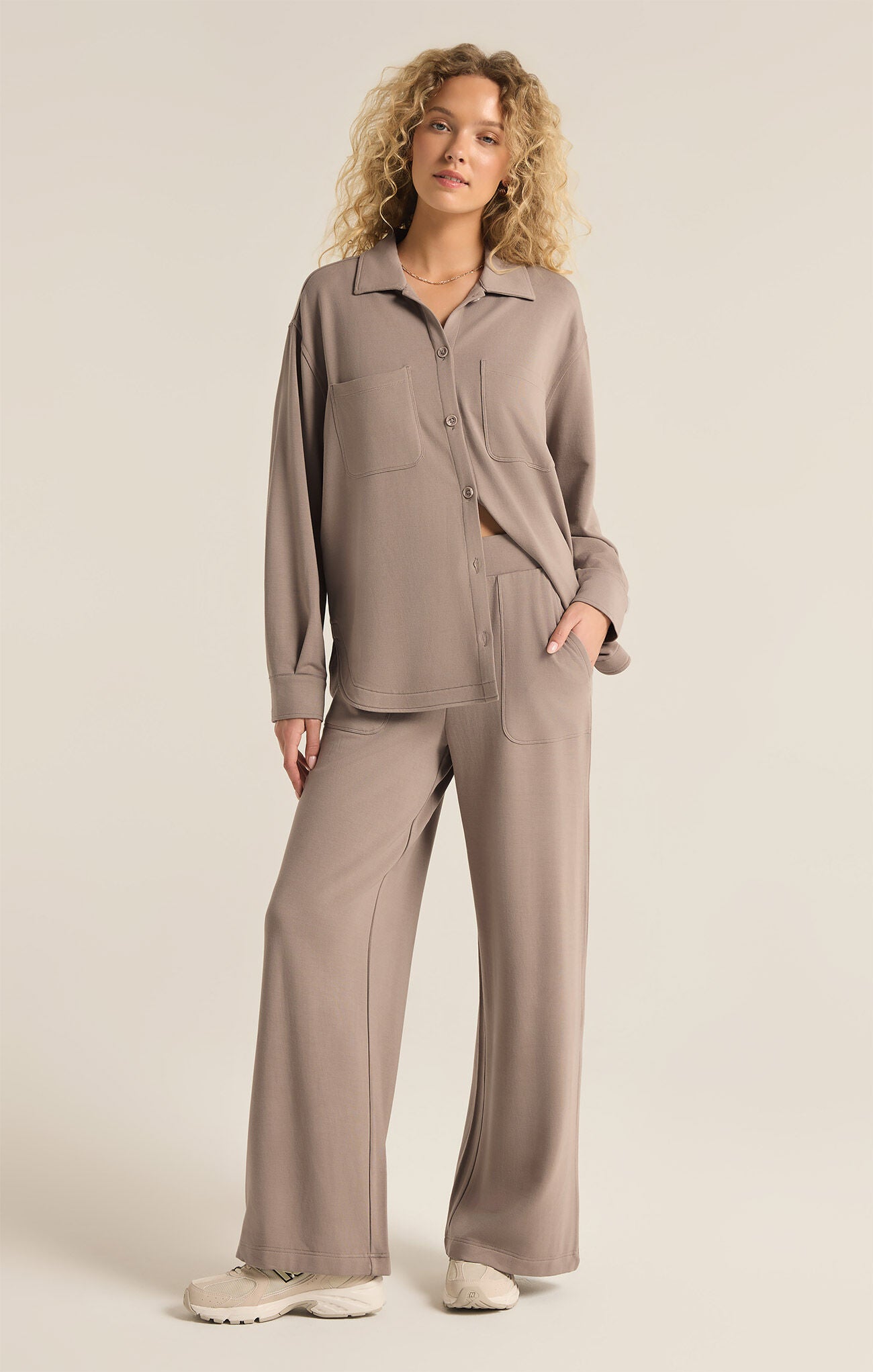 Layover Top in Slate Grey
