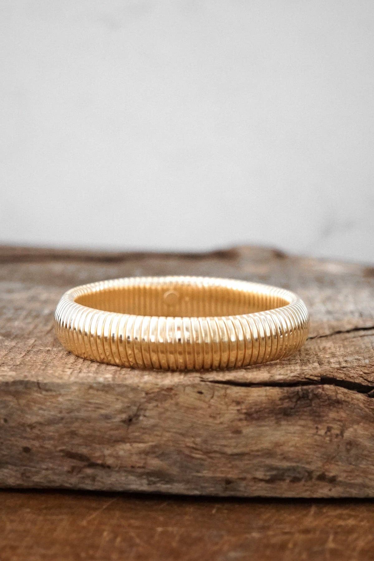 Gold Tone Flex Bracelet