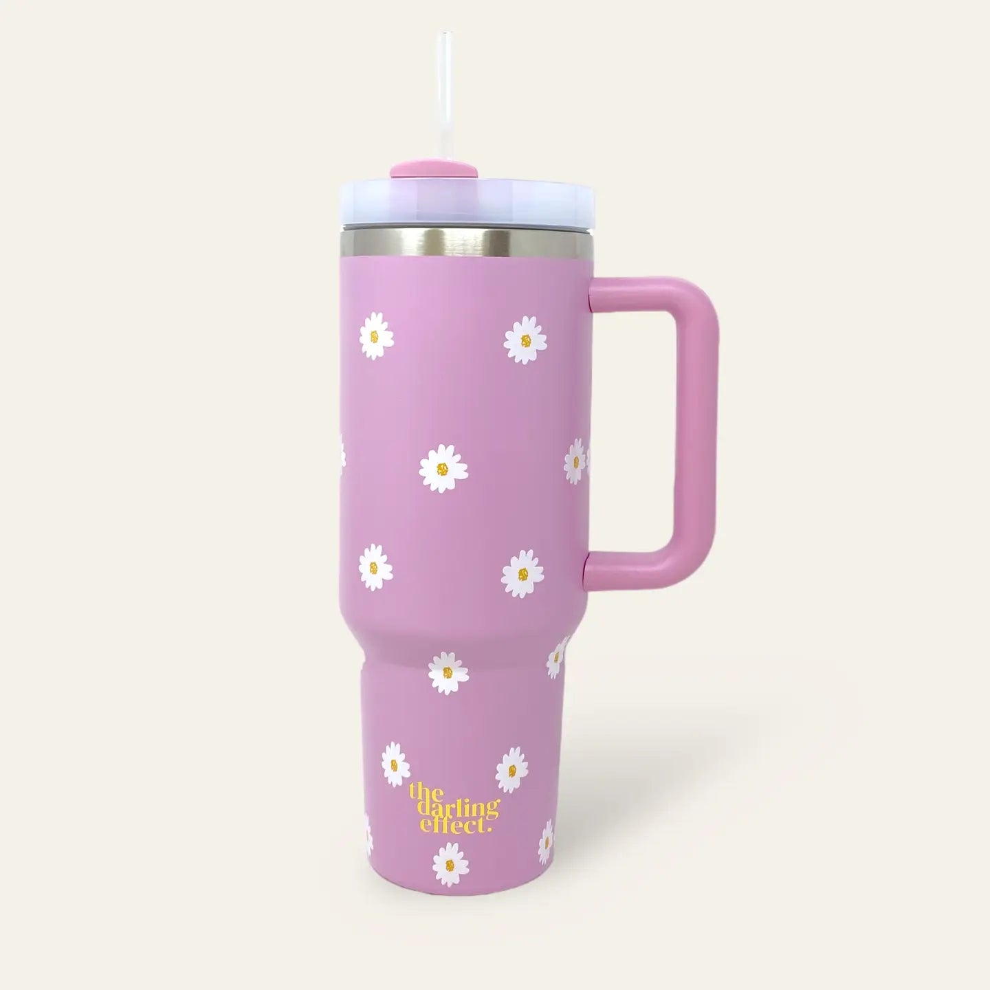 40oz Take Me Everywhere Tumbler - Dancing Daisy Lavender