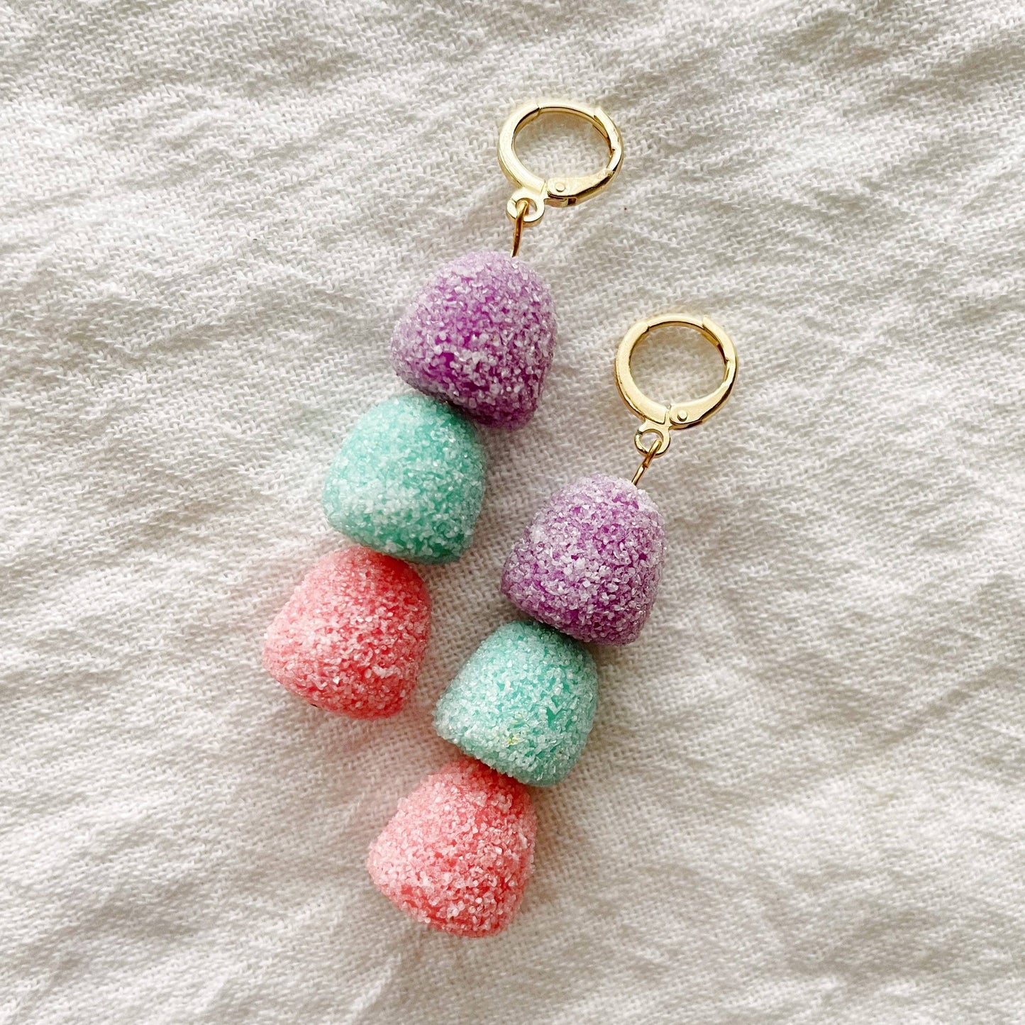Gumdrop Dangles | Polymer Clay Christmas Earrings