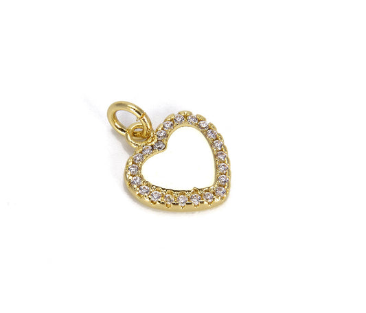Gold Filled Heart Charm in Gold
