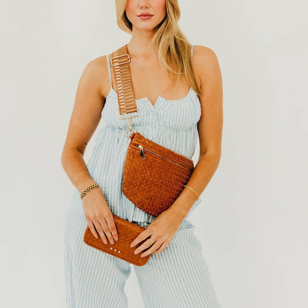 Westlyn Woven Bum Bag in Brown