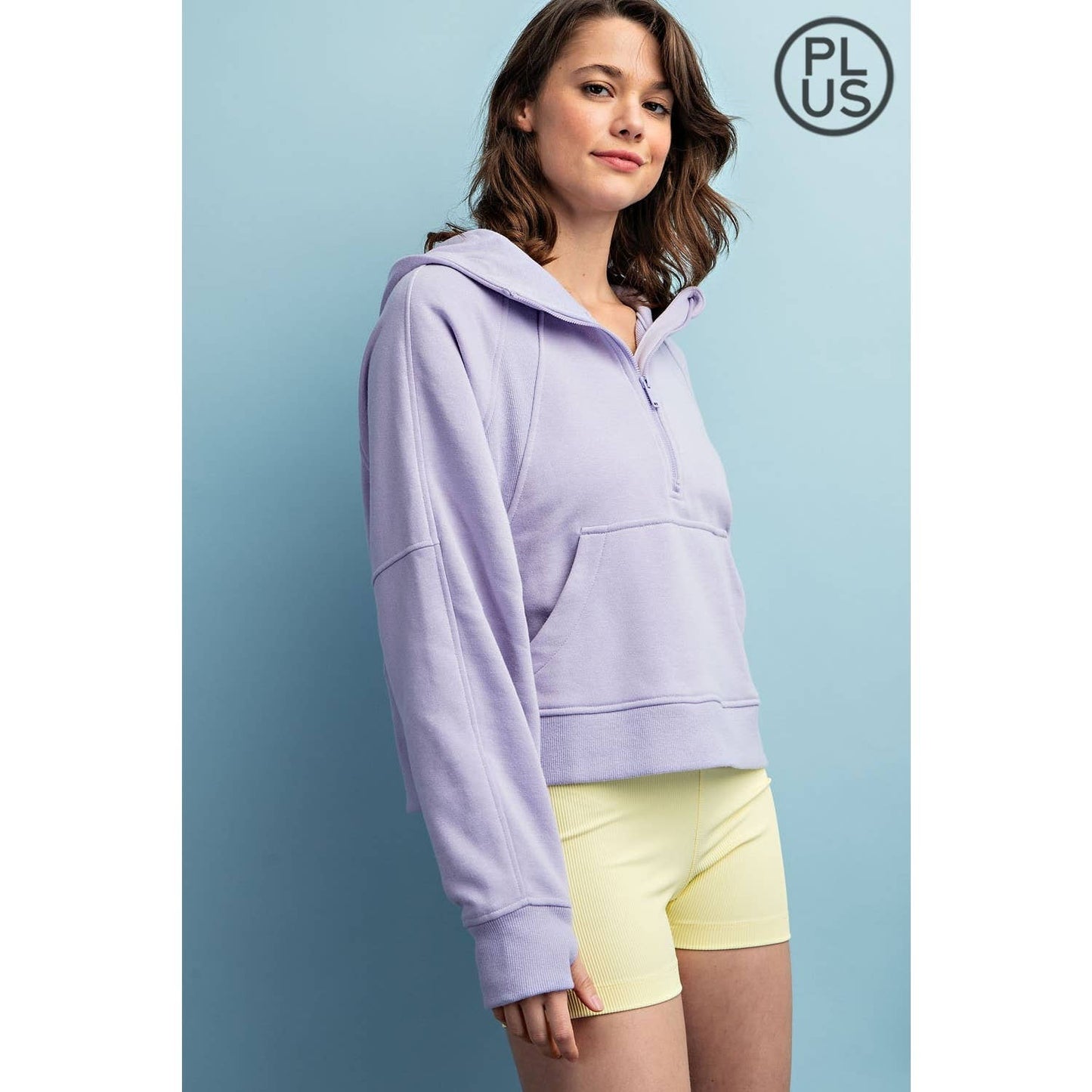 Drea Hoodie in Heather Grey in Plus