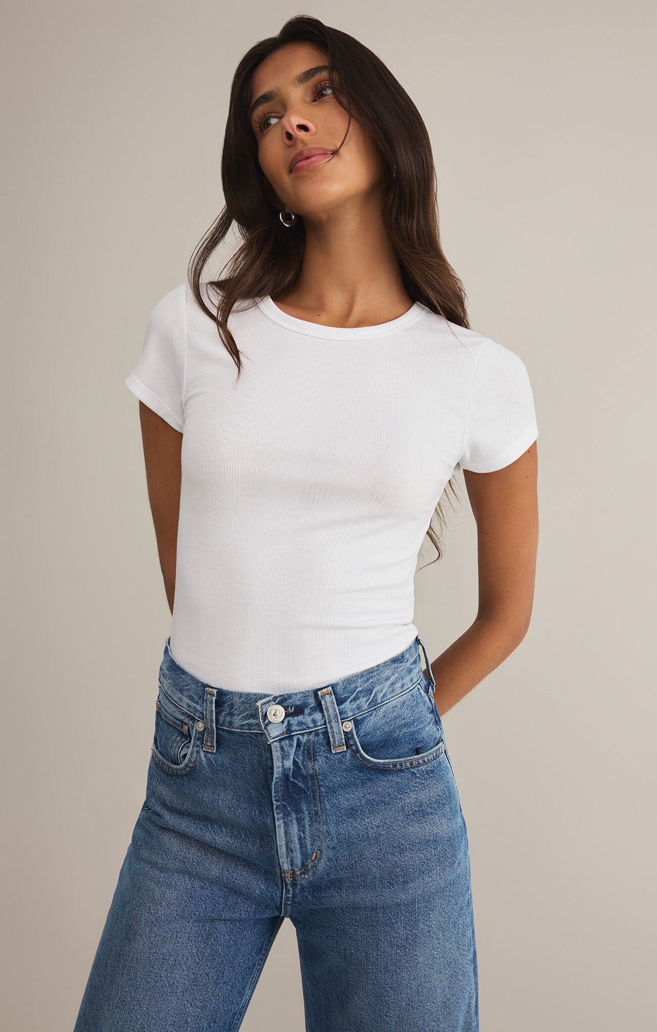 Avery Tee in White