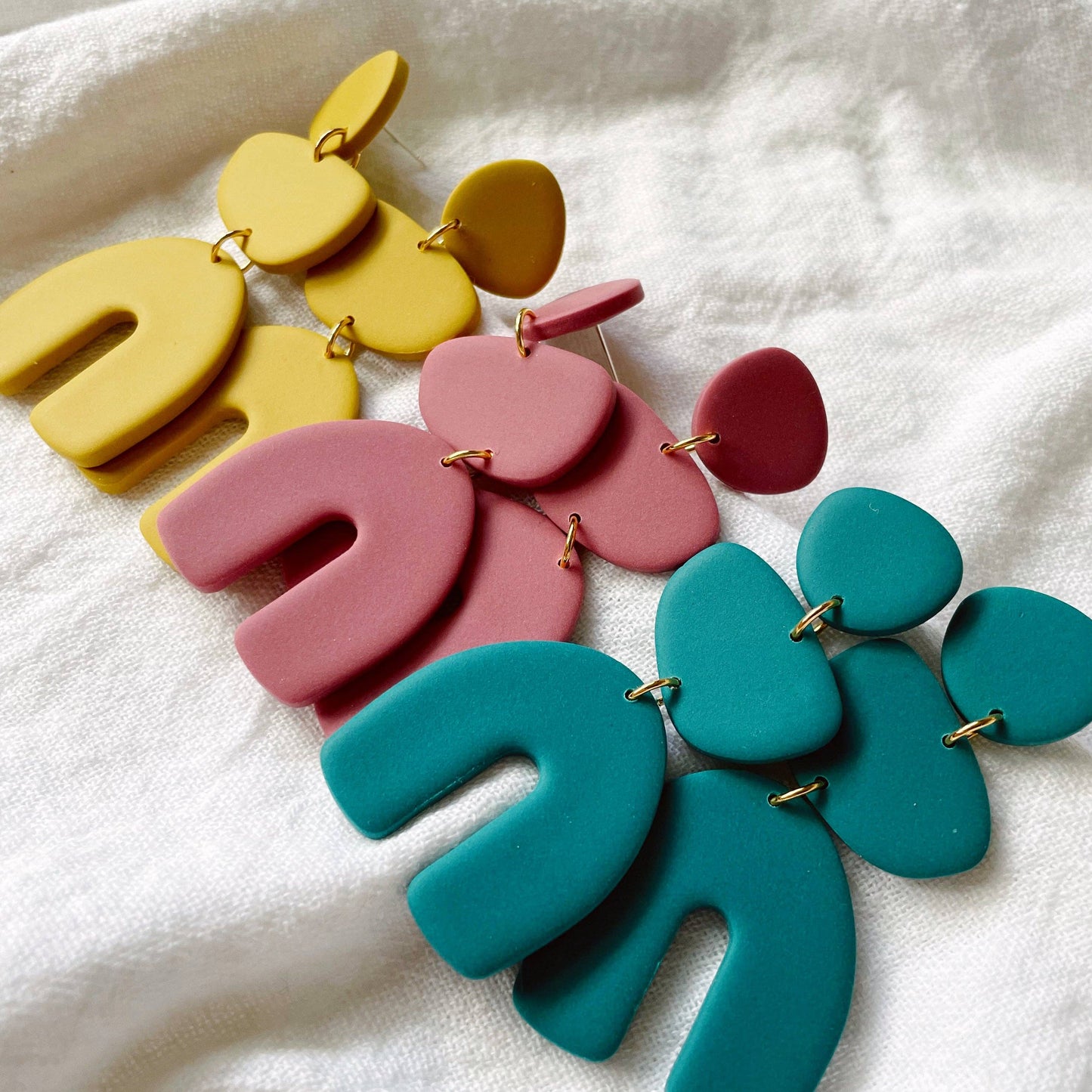 Jemima Tiered Earrings in Wisteria