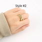 Dainty Knot Bow Tie Ring Gold