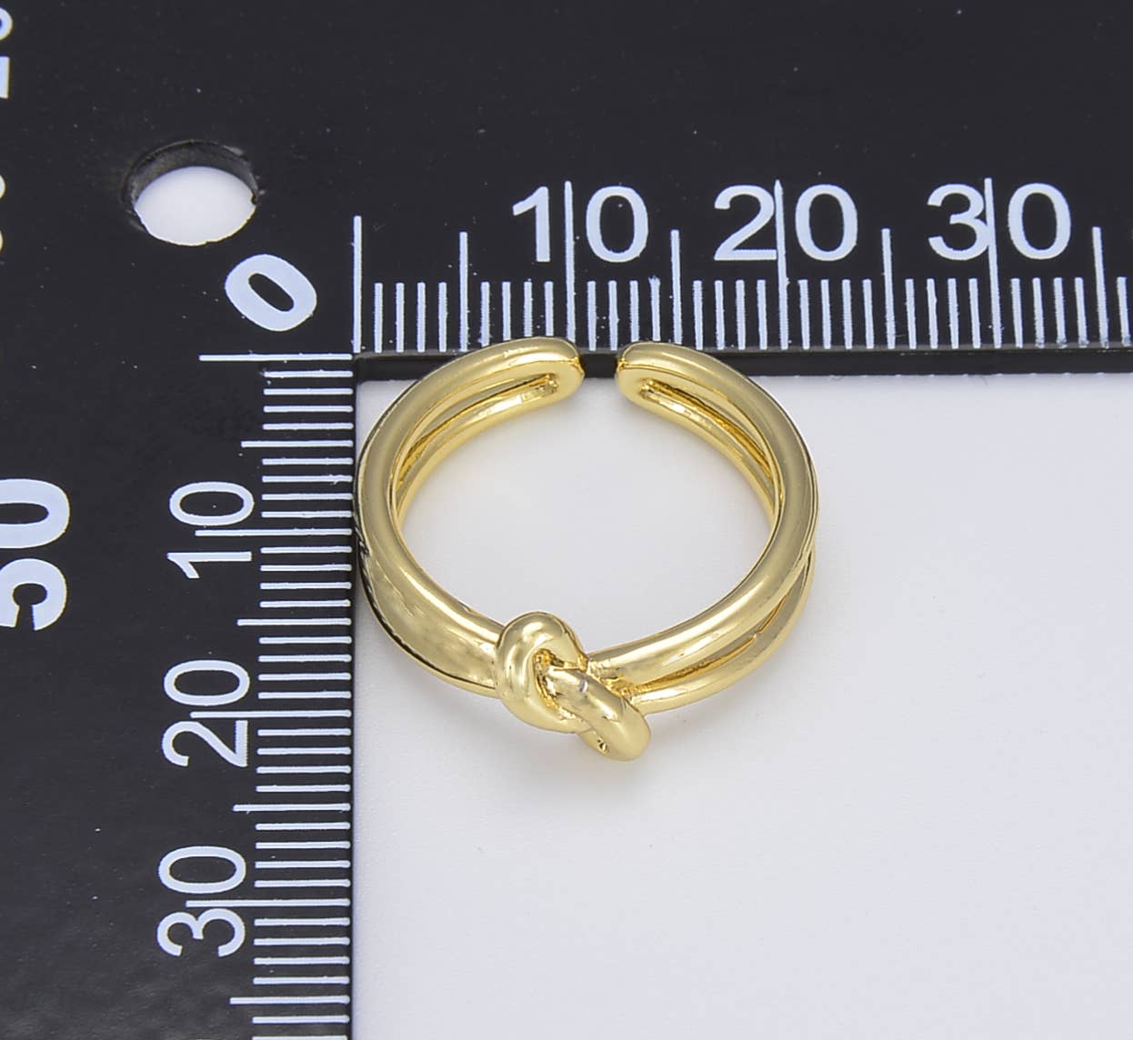 Gold Filled Love Knot Statement Ring