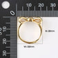 Dainty Knot Bow Tie Ring in Gold
