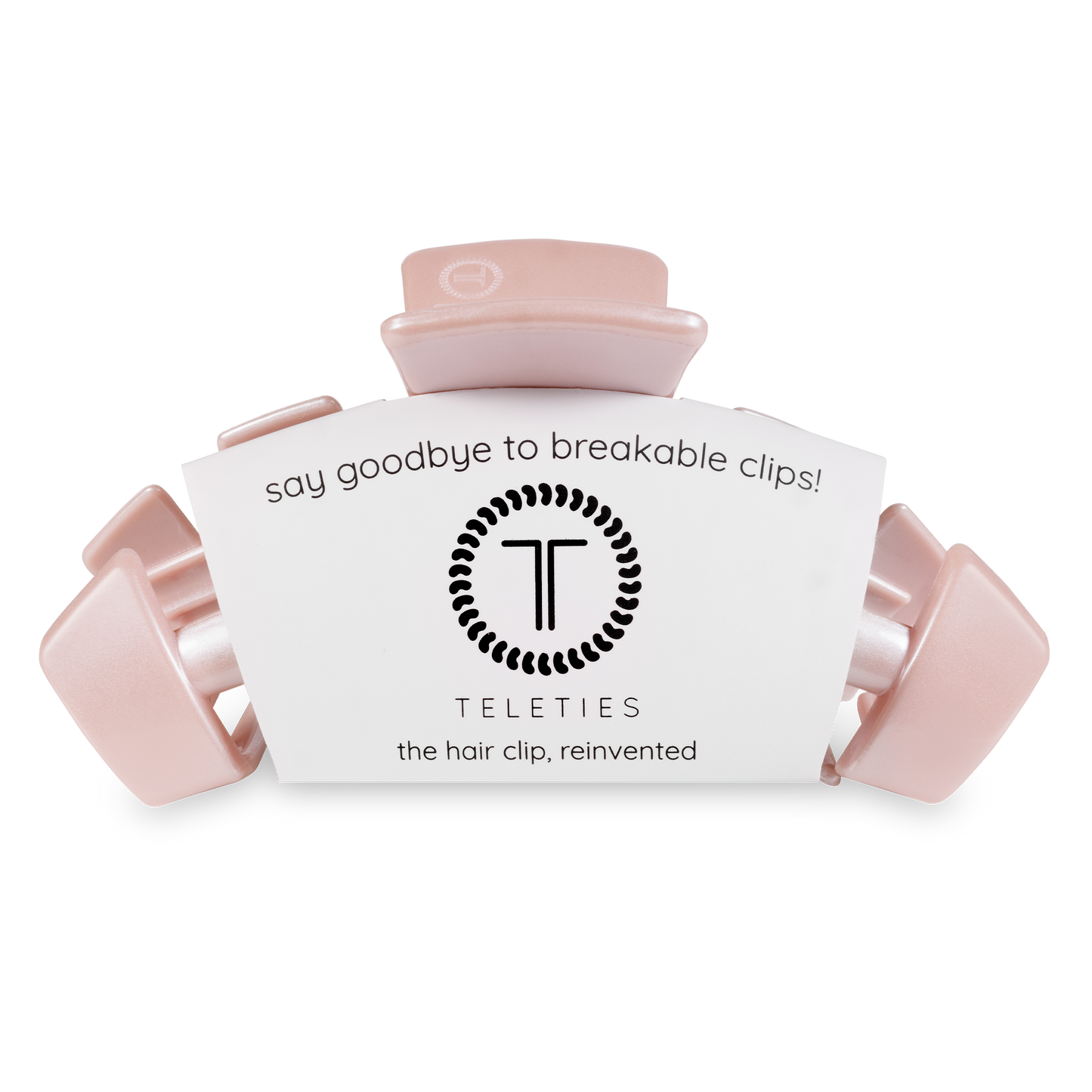 Pearly Pink Classic Hair Clip in Large