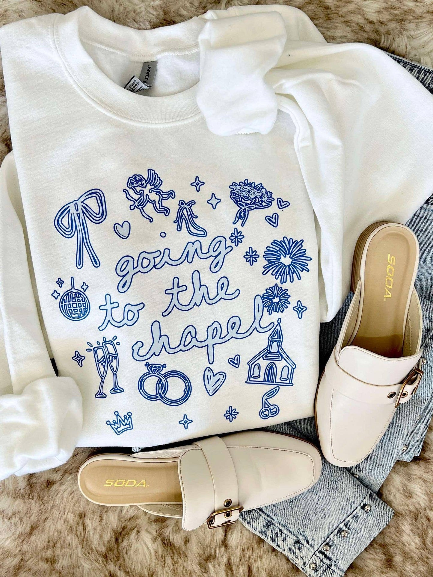 Going To The Chapel Wedding Things Crewneck