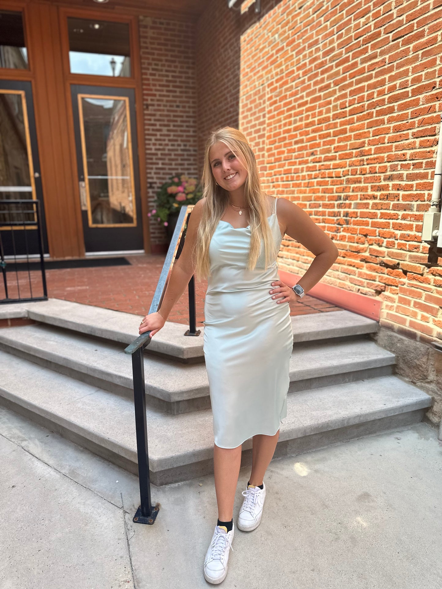 Eliza Midi Fresh Mint Midi Dress