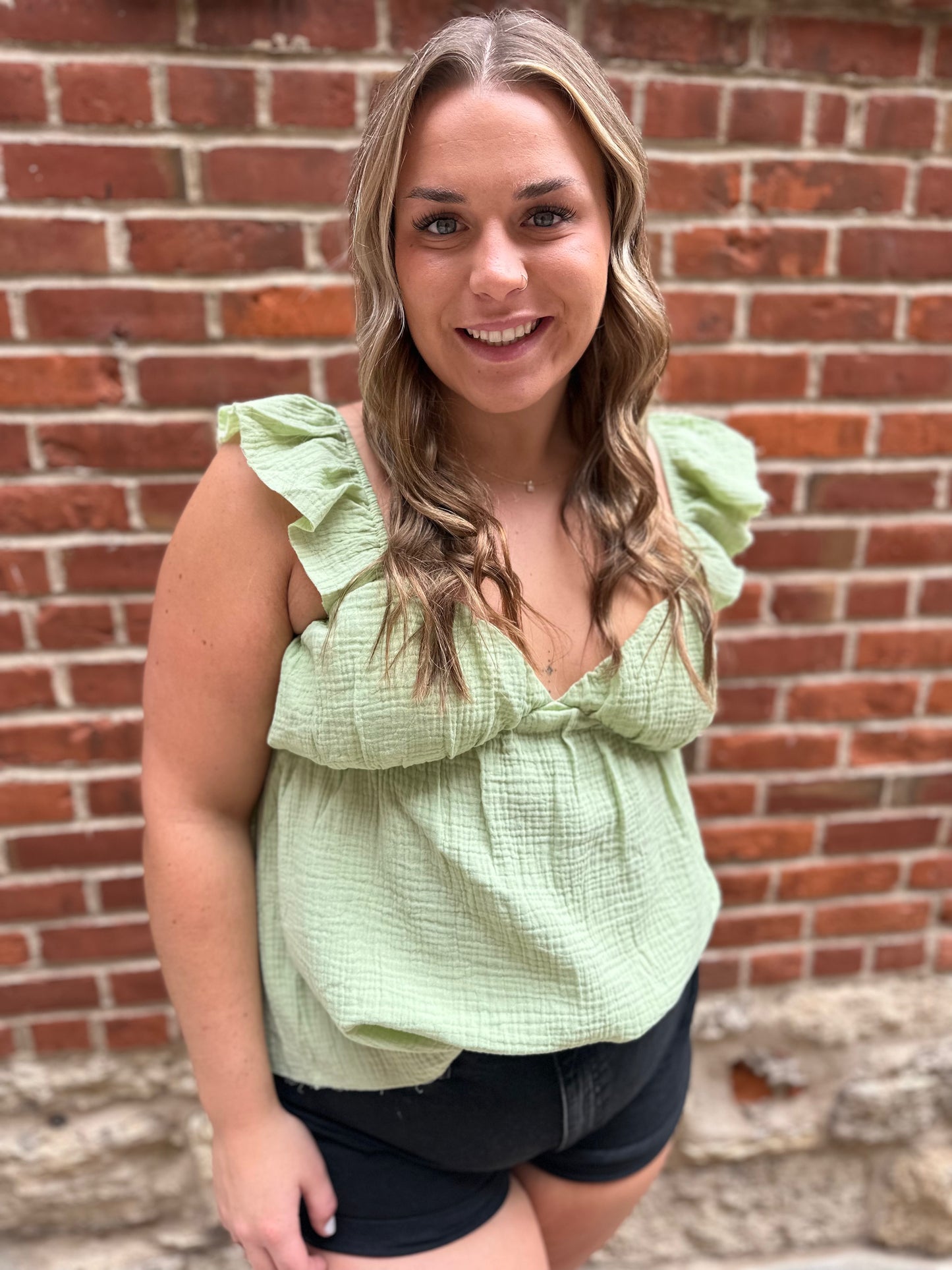 Trixie Apple Green Top