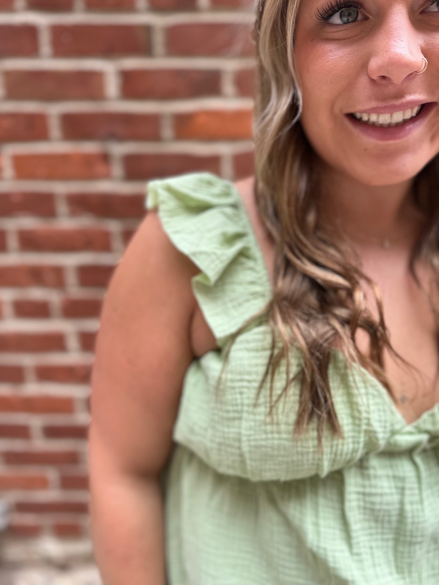 Trixie Apple Green Top